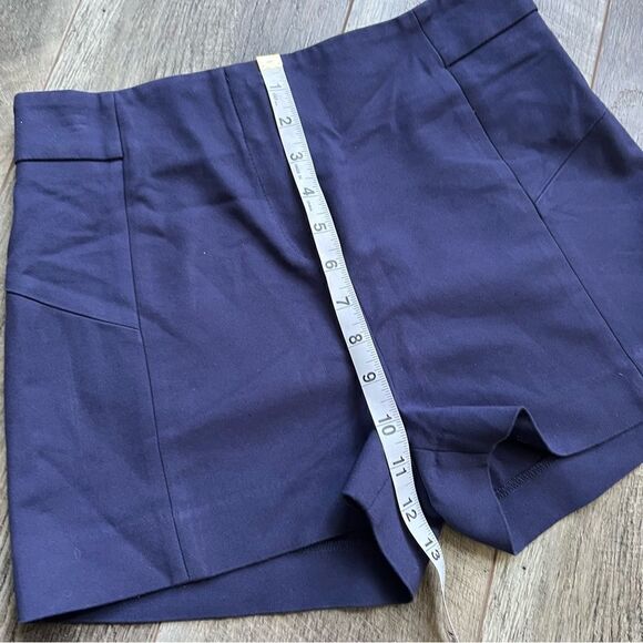 Reserved Made in Europe Navy Blue High Rise Shorts US Size 6 - Picture 5 of 9